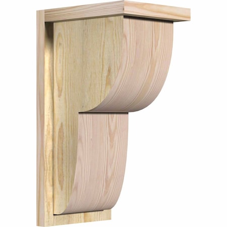 Ekena Millwork Crestline Rough Sawn Corbel w/Backplate, Douglas Fir, 8"W x 10"D x 18"H COR08X10X18CRE01RDF